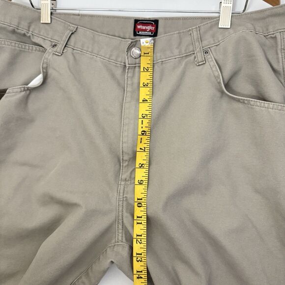 Wrangler Workwear Carpenter Pants Relaxed Khaki Tan Mens 36x28 - Picture 6 of 8